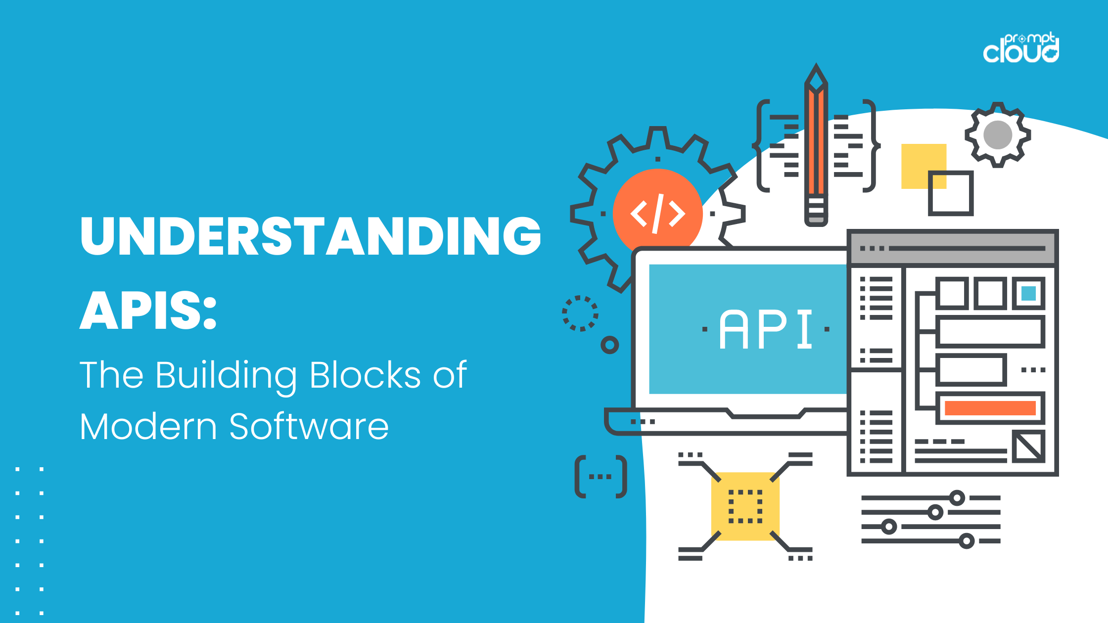 Diagram illustrating how an API works in software communication