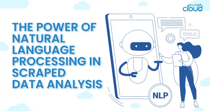 Visualization of Natural Language Processing applied to scraped data analysis