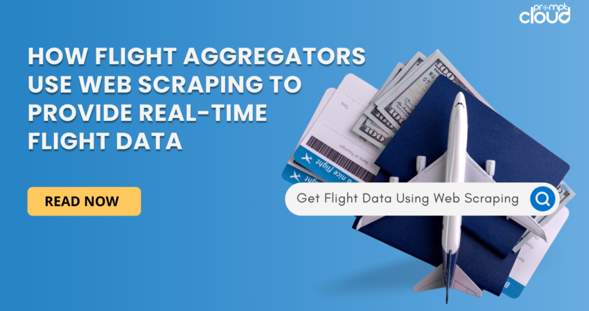 Web scraping process for real-time flight data analysis