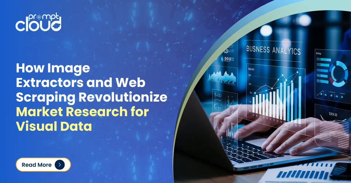Image extractors and web scraping tools analyzing visual data for market research insights